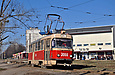 Tatra-T3SU #3066 6-го маршрута на конечной станции "602 микрорайон"