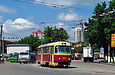 Tatra-T3SU #3066 изменённого 6-го маршрута на улице Конева возле переулка Симферопольского