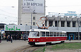 Tatra-T3SUCS #3066 6-го маршрута перед отправлением от конечной "Южный вокзал"
