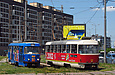 Tatra-T3SUCS #3066 и #315 20-го маршрута на улице Клочковской возле перекрестка с Рогатинским проездом