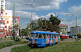 Tatra-T3SUCS #3066 20-го маршрута разворачивается на конечной "Проспект Победы"