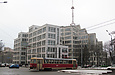 Tatra-T3SUCS #3067 12-го маршрута на проспекте Правды на перекрестке с проспектом Ленина