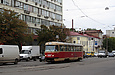 Tatra-T3SU #3067 7-го маршрута на улице Полтавский шлях возле перекрестка с улицей Красноармейской