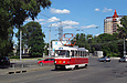Tatra-T3SUCS #3067 6-го маршрута на Московском проспекте возле перекрестка с Харьковской набережной