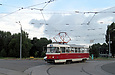 Tatra-T3SUCS #3067 5-го маршрута поворачивает с площади Защитников Украины на Московский проспект
