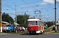 Tatra-T3SUCS #3067 27-го маршрута на улице Академика Павлова в районе Сабуровой Дачи