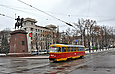 Tatra-T3SU #3068 12-го маршрута на проспекте Правды на пересечении с проспектом Ленина