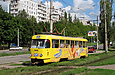 Tatra-T3SU #3068 27-го маршрута на проспекте Тракторостроителей перед поворотом на улицу Героев Труда