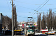Tatra-T3SU #3068 20-го маршрута на улице Клочковской в районе улицы Тобольской