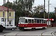 Tatra-T3SUCS #3068 27-го маршрута поворачивает с улицы Шевченко на улицу Моисеевскую
