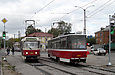 Tatra-T3SUCS #3068 и Tatra-T6A5 #4563 27-го маршрута на улице Моисеевской возле улицы Шевченко