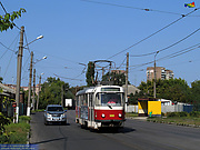 Tatra-T3SUCS #3068 29-го маршрута на улице Москалевской возле улицы Власенко