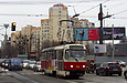 Tatra-T3SUCS #3068 27-го маршрута на улице Молочной на перекрестке с проспектом Гагарина