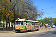 Tatra-T3SU #3069 12-го маршрута на улице Мироносицкой в районе парка им. Горького