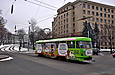 Tatra-T3SU #3069 12-го маршрута на проспекте Правды на пересечении с проспектом Ленина