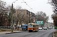 Tatra-T3SU #3069 20-го маршрута на улице Октябрьской Революции между улицами 1-й Конной Армии и Рыбасовской