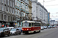 Tatra-T3-ВПСт #3069 6-го маршрута на площади Конституции в районе Соборного переулка