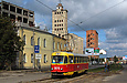 Tatra-T3SU #3070 20-го маршрута на улице Красноармейской перед перекрестком с улицей Чеботарской