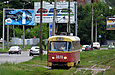 Tatra-T3SU #3070 20-го маршрута на улице Клочковской в районе Сосновой горки