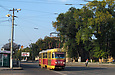 Tatra-T3SU #3070 20-го маршрута на улице Октябрьской Революции напротив улицы 1-й Конной Армии