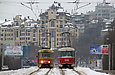 Tatra-T3SU #3070 и Tatra-T3 #3049 20-го маршрута на Новоивановском мосту