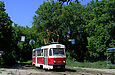 Tatra-T3SU #3070 20-го маршрута на улице Клочковской возле остановки "Алексеевская балка"