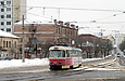 Tatra-T3SU #3070 20-го маршрута на улице Большой Панасовской возле улицы Евгения Котляра