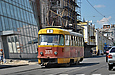 Tatra-T3SU #3071 5-го маршрута на улице Полтавский шлях