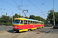 Tatra-T3SU #3074-3075 6-го маршрута на площади Пролетарской
