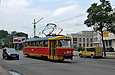 Tatra-T3SU #3074 6-го маршрута на Московском проспекте в районе улицы Юрьевской
