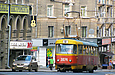 Tatra-T3SU #3074 6-го маршрута на Московском проспекте перед выездом на площадь Конституции