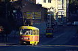 Tatra-T3SU #3074 6-го маршрута на улице Университетской около Рыбной площади
