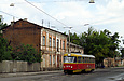 Tatra-T3SU #3074 маршрута 27-Б на улице Грековской в районе улицы Галушкинской