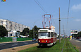 Tatra-T3SU #3074 20-го маршрута на проспекте Победы в районе остановки "Школьная"