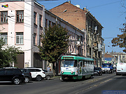 Tatra-T3SU #3074 29-го маршрута на улице Молочной в районе улицы Кремлевской