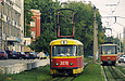 Tatra-T3SU #3078 6-го маршрута на Салтовском шоссе в районе Салтовского переулка
