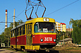 Tatra-T3SU #3078 20-го маршрута на улице Октябрьской революции в районе улицы Пахаря