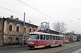 Tatra-T3SU #3078 7-го маршрута на улице Грековской напротив улицы Галушкинской