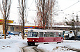Tatra-T3SUСS #3078 20-го маршрута разворачивается на конечной "Проспект Победы"