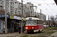 Tatra-T3SUCS #3078 27-го маршрута на улице Академика Павлова возле станции метро "Студенческая"