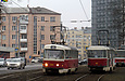 Tatra-T3SUCS #3078 и #461 6-го маршрута на Московском проспекте возле площади Защитников Украины
