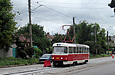 Tatra-T3SUCS #3080 27-го маршрута на улице Москалевской в районе улицы Квиткинской