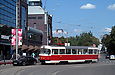Tatra-T3SUCS #3080 12-го маршрута поворачивает на улицу Тринклера с улицы Маяковского