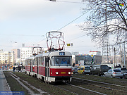 Tatra-T3SUCS #3080-3081 27-го маршрута на Московском проспекте в районе площади Защитников Украины