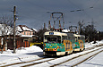 Tatra-T3SUCS #3080-3081 27-го маршрута на улице Академика Павлова в районе одноименного переулка