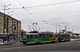 Tatra-T3SUCS #3080-3081 3-го маршрута на Павловской площади