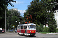 Tatra-T3SUCS #3081 27-го маршрута поворачивает с улицы Кошкина на улицу Плехановскую