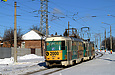 Tatra-T3SUCS #3080-3081 27-го маршрута на улице Академика Павлова возле улицы Автотракторной