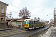 Tatra-T3SUCS #3080-3081 3-го маршрута на улице Грековской возле перекрестка с улицей Галушкинской