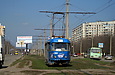 Tatra-T3SU #3082 2-го маршрута на проспекте Победы возле перекрестка с проспектом Людвига Свободы